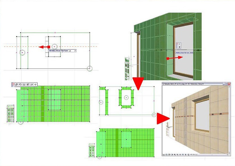 Modern bathroom visualization