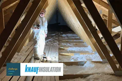 ***Knauf - SZEGLEMEZES TETŐSZERKEZET SZIGETELÉSE SUPAFIL® LOFT FÚJHATÓ SZIGETELÉSSEL