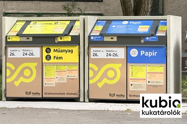 Innobet - Modern, szelektív hulladéktárolás a Kubio XXL konténertárolókkal