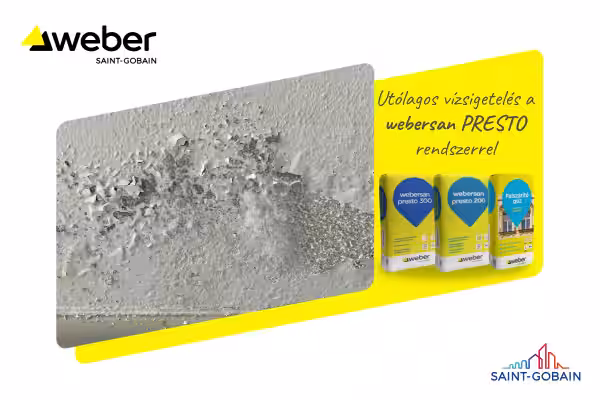***Weber - Falszárítás régi épületeknél: webersan PRESTO rendszer és a felszálló nedvesség kezelése