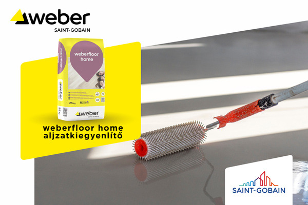 Weber - weberfloor home - megbízható aljzatkiegyenlítés otthoni felhasználásra