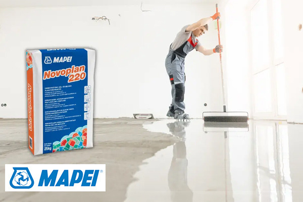 Mapei - NOVOPLAN 220 önterülő aljzatkiegyenlítő 2-20 mm rétegvastagságban
