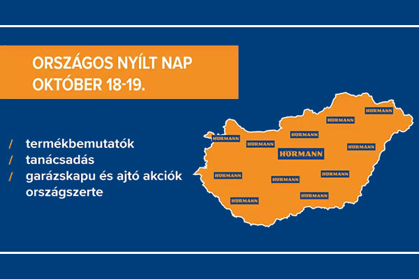 Hörmann - Hörmann Országos Nyílt Napok 2026