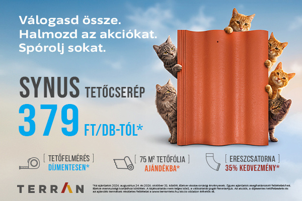 Terrán - Tetőtervezés átfogóan - kedvezményes tetőcseréppel