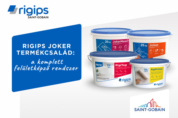 Rigips - Rigips Joker termékcsalád: a komplett felületképző rendszer