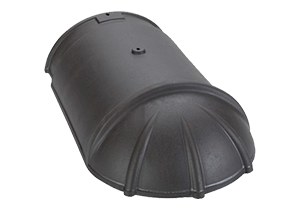 Sajtolt sima kezdő gerinccserép rögzítőcsavarral